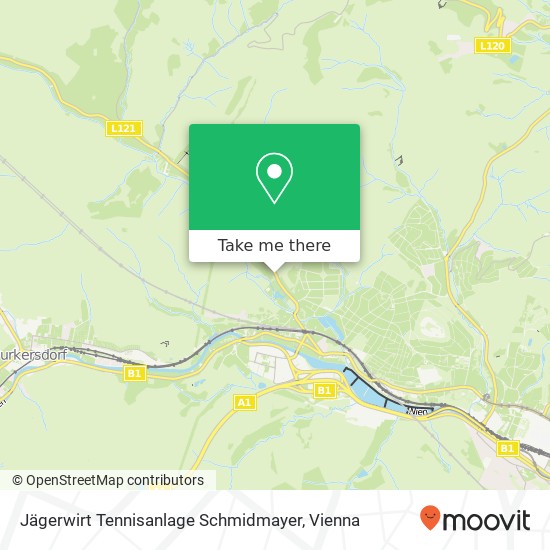 Jägerwirt Tennisanlage Schmidmayer map