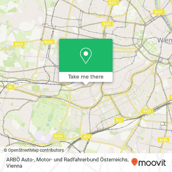 ARBÖ Auto-, Motor- und Radfahrerbund Österreichs map
