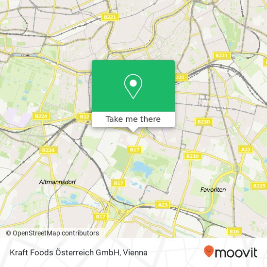 Kraft Foods Österreich GmbH map