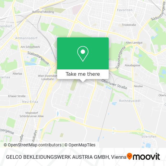 GELCO BEKLEIDUNGSWERK AUSTRIA GMBH map