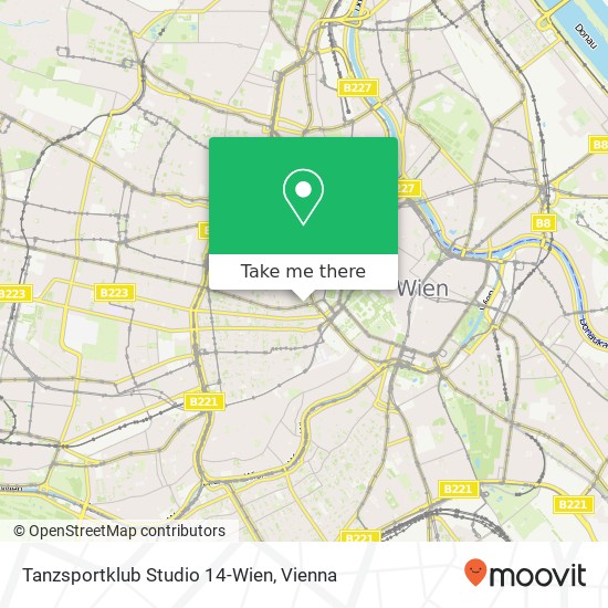 Tanzsportklub Studio 14-Wien map