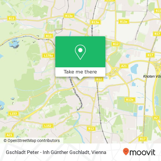 Gschladt Peter - Inh Günther Gschladt map