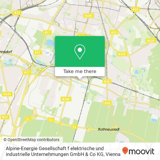 Alpine-Energie Gesellschaft f elektrische und industrielle Unternehmungen GmbH & Co KG map