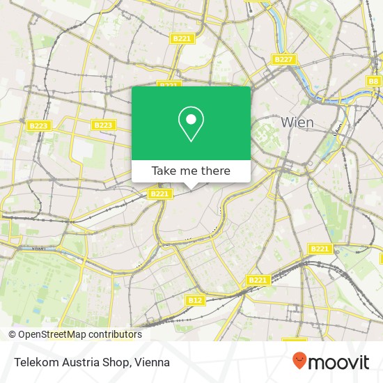 Telekom Austria Shop map