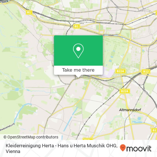 Kleiderreinigung Herta - Hans u Herta Muschik OHG map