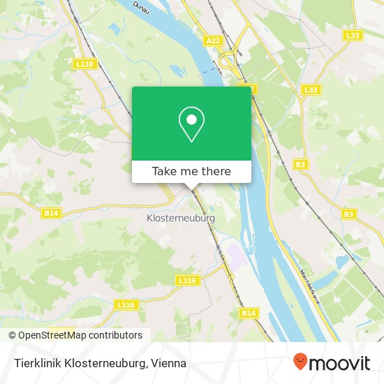 Tierklinik Klosterneuburg map