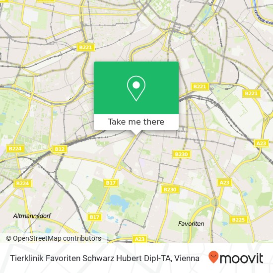 Tierklinik Favoriten Schwarz Hubert Dipl-TA map