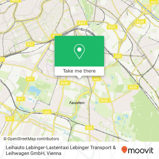 Leihauto Lebinger-Lastentaxi Lebinger Transport & Leihwagen GmbH map