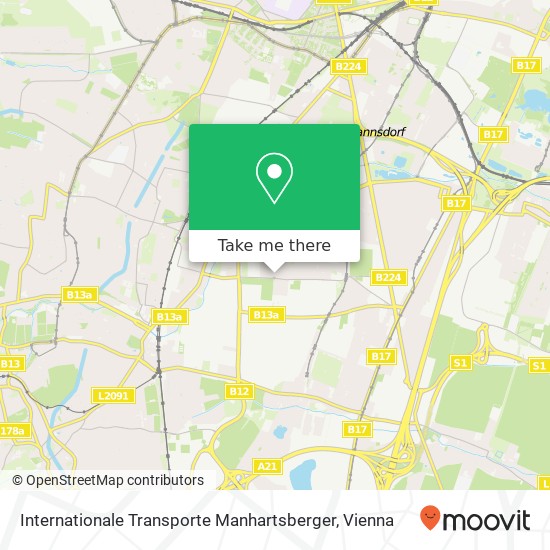 Internationale Transporte Manhartsberger map