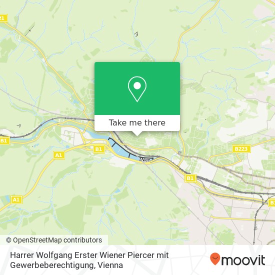 Harrer Wolfgang Erster Wiener Piercer mit Gewerbeberechtigung map