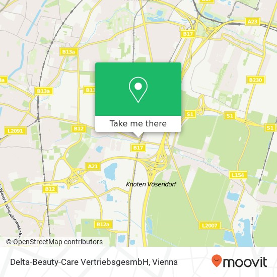 Delta-Beauty-Care VertriebsgesmbH map