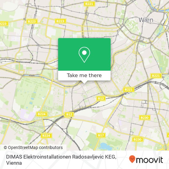 DIMAS Elektroinstallationen Radosavljevic KEG map