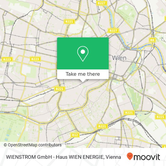 WIENSTROM GmbH - Haus WIEN ENERGIE map
