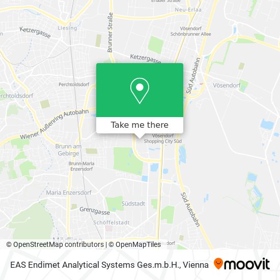 EAS Endimet Analytical Systems Ges.m.b.H. map