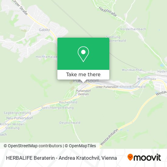 HERBALIFE Beraterin - Andrea Kratochvil map