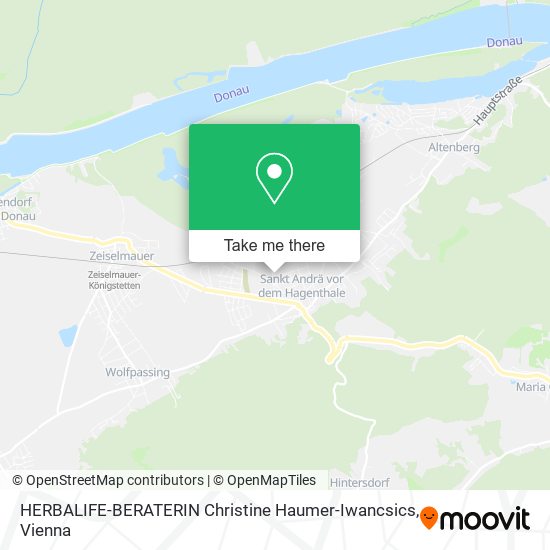 HERBALIFE-BERATERIN Christine Haumer-Iwancsics map