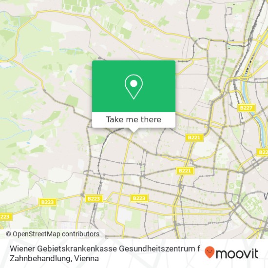 Wiener Gebietskrankenkasse Gesundheitszentrum f Zahnbehandlung map