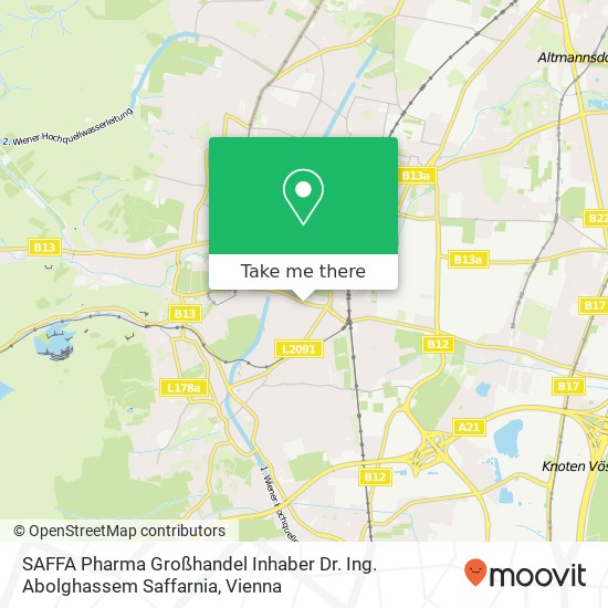 SAFFA Pharma Großhandel Inhaber Dr. Ing. Abolghassem Saffarnia map