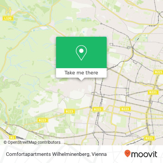 Comfortapartments Wilhelminenberg map