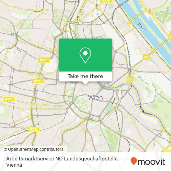 Arbeitsmarktservice NÖ Landesgeschäftsstelle map