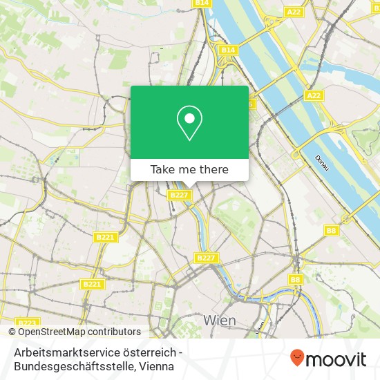 Arbeitsmarktservice österreich - Bundesgeschäftsstelle map