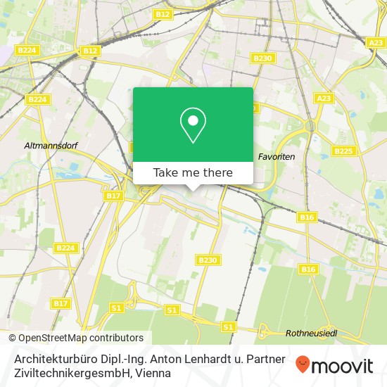 Architekturbüro Dipl.-Ing. Anton Lenhardt u. Partner ZiviltechnikergesmbH map