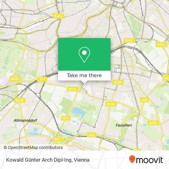 Kowald Günter Arch Dipl-Ing map