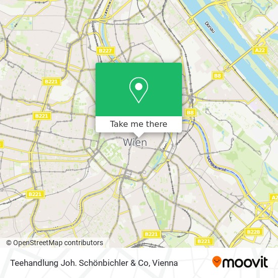 Teehandlung Joh. Schönbichler & Co map