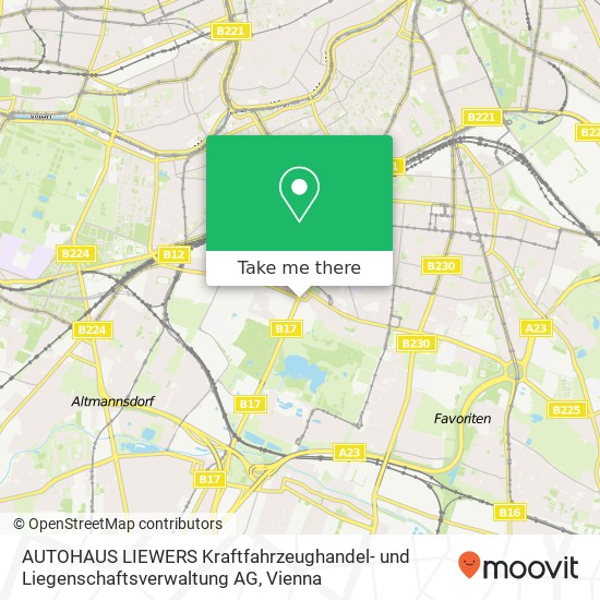 AUTOHAUS LIEWERS Kraftfahrzeughandel- und Liegenschaftsverwaltung AG map