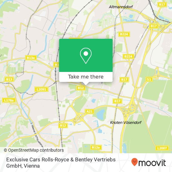 Exclusive Cars Rolls-Royce & Bentley Vertriebs GmbH map