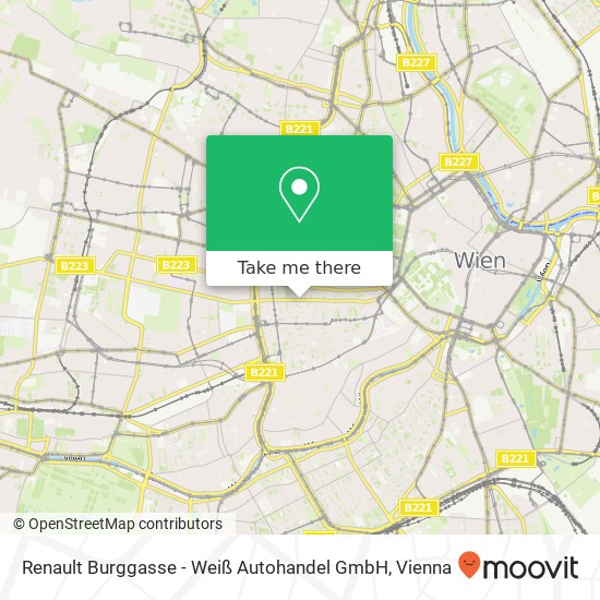 Renault Burggasse - Weiß Autohandel GmbH map