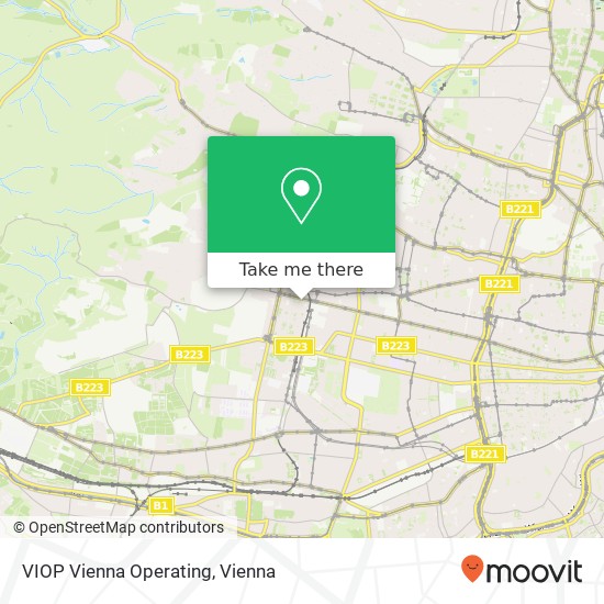 VIOP Vienna Operating map