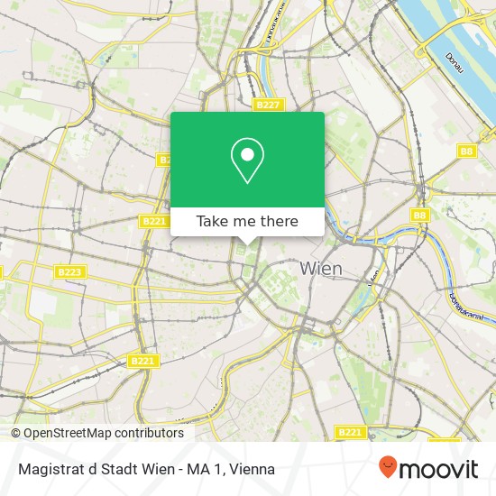 Magistrat d Stadt Wien - MA 1 map