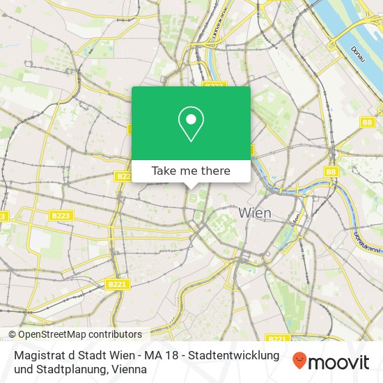 Magistrat d Stadt Wien - MA 18 - Stadtentwicklung und Stadtplanung map