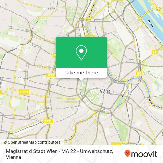 Magistrat d Stadt Wien - MA 22 - Umweltschutz map