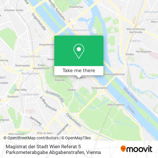 Magistrat der Stadt Wien Referat 5 Parkometerabgabe Abgabenstrafen map