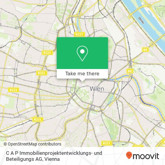 C A P Immobilienprojektentwicklungs- und Beteiligungs AG map