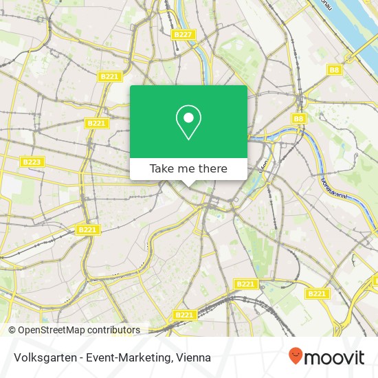 Volksgarten - Event-Marketing map