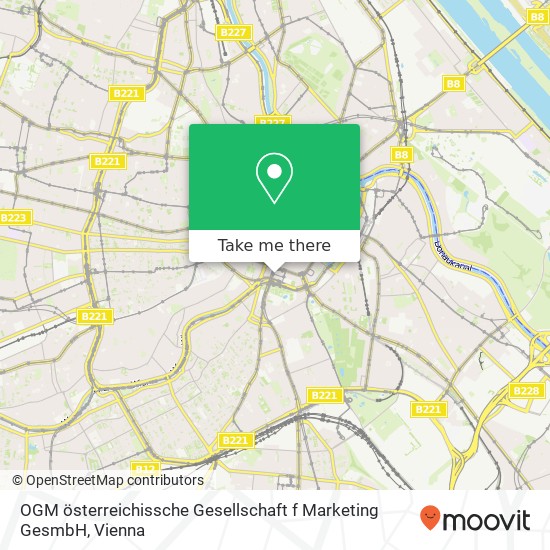 OGM österreichissche Gesellschaft f Marketing GesmbH map