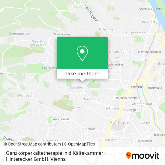 Ganzkörperkältetherapie in d Kältekammer - Hinterecker GmbH map