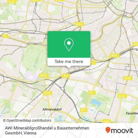 AWI Mineralölgroßhandel u Bauunternehmen GesmbH map