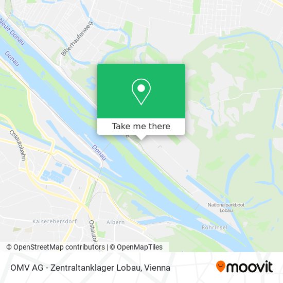 OMV AG - Zentraltanklager Lobau map