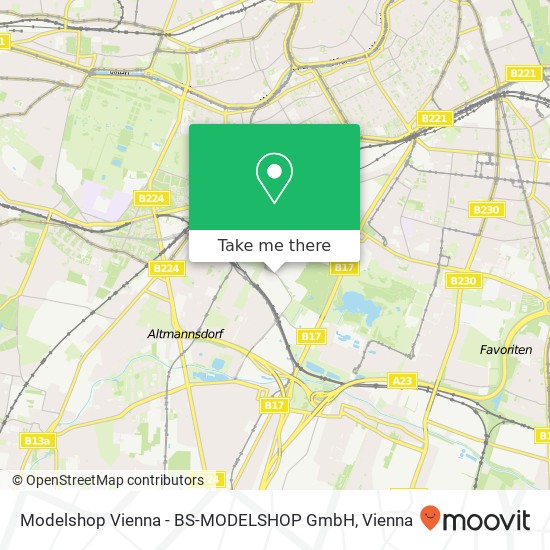 Modelshop Vienna - BS-MODELSHOP GmbH map