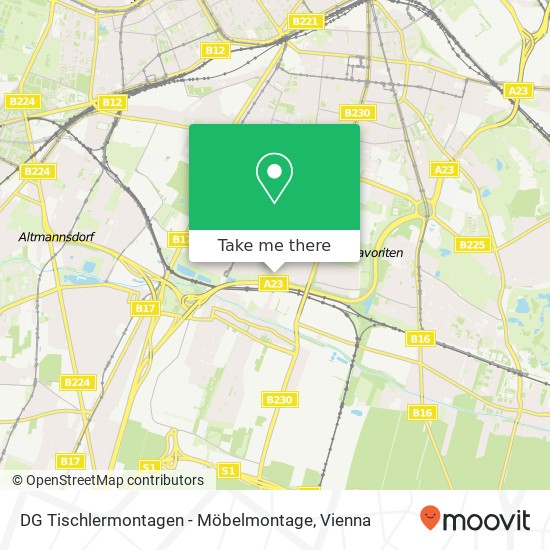 DG Tischlermontagen - Möbelmontage map