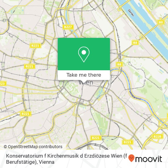 Konservatorium f Kirchenmusik d Erzdiözese Wien (f Berufstätige) map