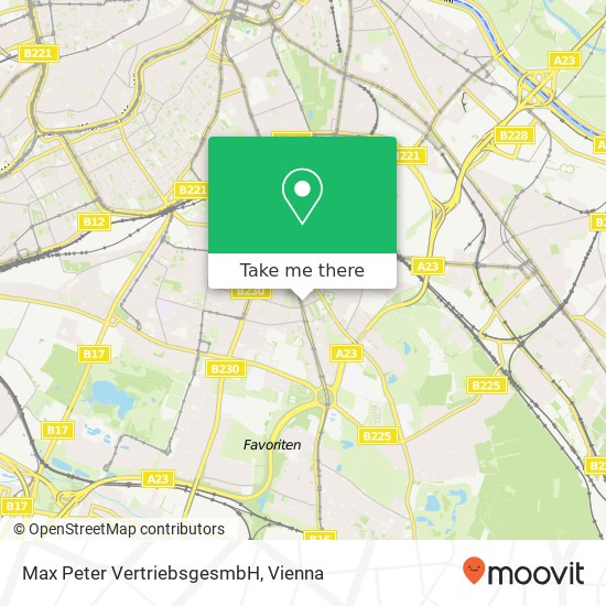 Max Peter VertriebsgesmbH map