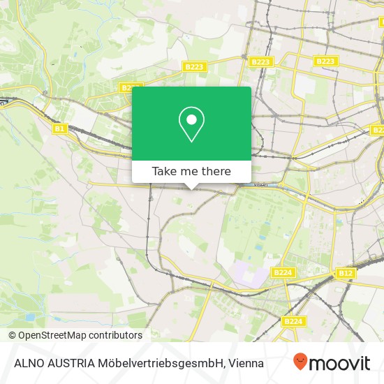 ALNO AUSTRIA MöbelvertriebsgesmbH map