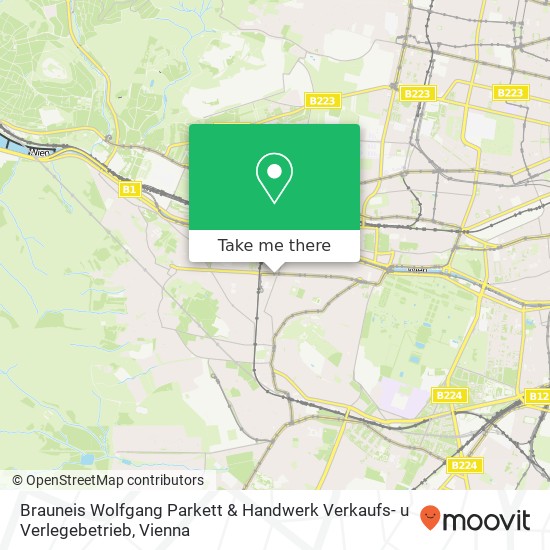 Brauneis Wolfgang Parkett & Handwerk Verkaufs- u Verlegebetrieb map