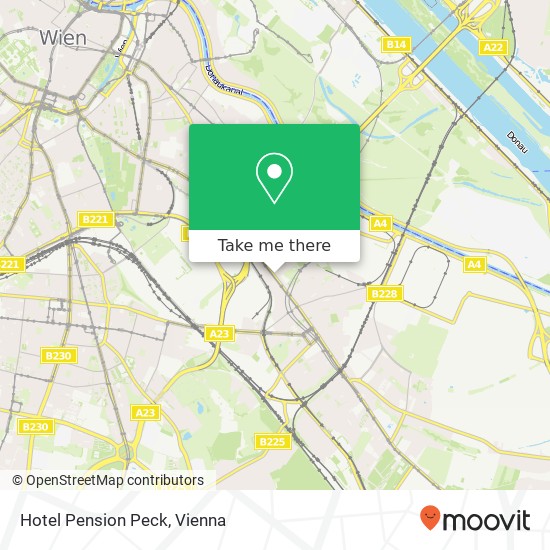 Hotel Pension Peck map