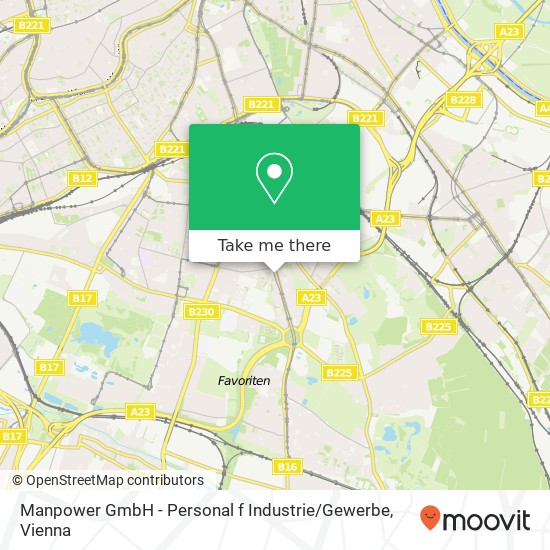 Manpower GmbH - Personal f Industrie / Gewerbe map